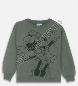 Laides Green Pullover Sweatshirt