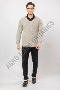 Mens Beige Woolen Sweaters