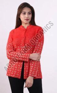 Red And White Ladies Sweater