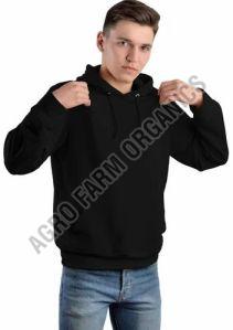 Sleek Black Pullover Hoodie for Men