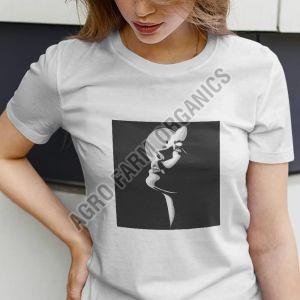 Womens Slim Fit White T-shirt
