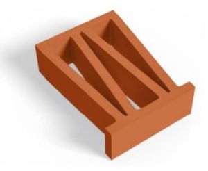 W Terracotta Clay Jali