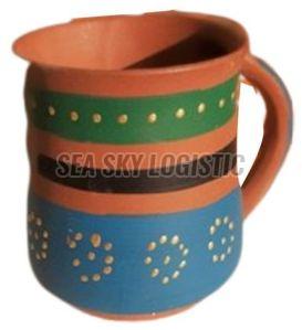 Decorative Terracotta Tea Cup