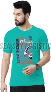 Mens Cotton Printed Half Sleeve T-Shirt