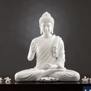 White Marble Buddha Statue