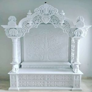 Carved White Marble Temple