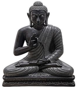 Handmade Black Marble Buddha Statue