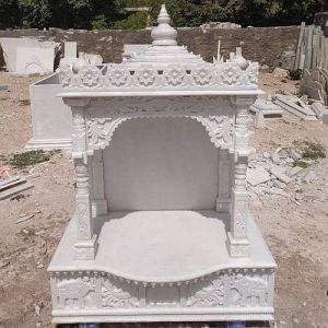 Intricate Carving White Marble Temple
