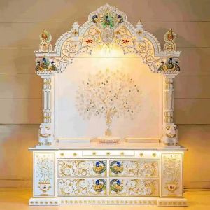 White Glorious Carved Marble Temple