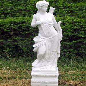 White Marble Enigma Diana Garden Statue