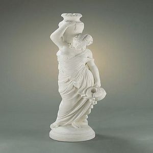 White Marble Roman Lady Statue