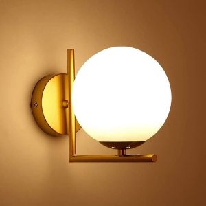 Glassy Ball L Shape Wall Light