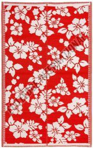 Red & White Polypropylene Mat