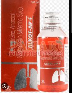 Alkof Ap Plus Ambroxol Guaifenesin Levocetirizine Menthol Syrup