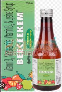 Beeceekem Vitamin B6 Nicotinamide Vitamin B12 Lysine Syrup