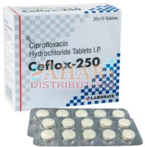 Ceflox 250mg Ciprofloxacin Hydrochloride Tablets