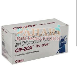 Cip Zox Chlorzoxazone Diclofenac Paracetamol Tablets