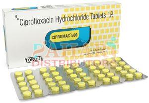 Cipromac 500mg Ciprofloxacin Hydrochloride Tablets