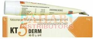 Kt 5 Derm Clobetasol Gentamicin Clioquinol Lodochlorhydroxyquin Ketoconazole Tolnaftate Cream