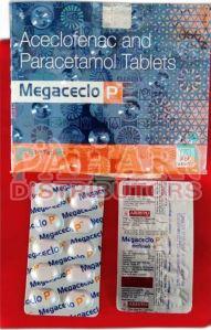 Megceclo P Aceclofenac Paracetamol Tablets