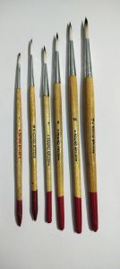 Wooden Handle Round Artist Brush