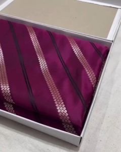 Mashru Silk Saree with Floral Zari