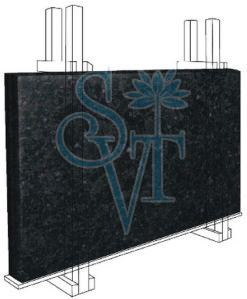 Indian Ash Black Granite Slab