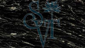 Indian Galaxy Black Granite Slab