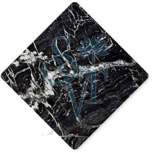 Indian Marquina Black Granite Slab