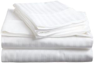 108x108 Inch Striped Breathable Bed Sheet