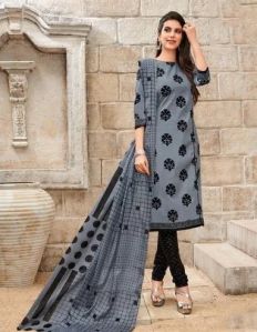 Ladies Printed Cotton Suit