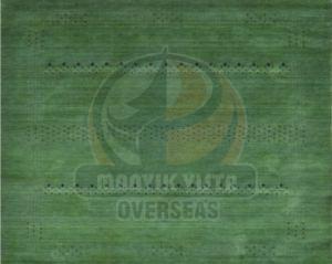 Olive Green Handloom Gabbeh Carpet