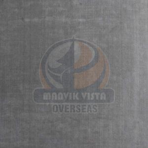 Plain Grey Wool Viscose Handloom Rug