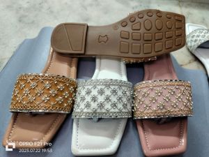 Embroidered Handcrafted Flat Ladies Slipper