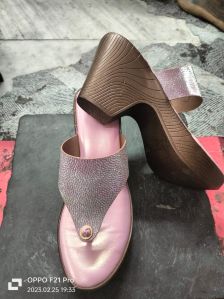 Rose Pink High Heeled Ladies Sandal