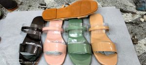 Unique Dual Strap Ladies Slipper