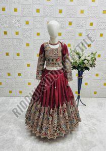 RST-039 Vichitra Embroidery Coading Sequence  Work  Lehenga Choli Set