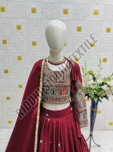 RST-039 Vichitra Embroidery Coading Sequence  Work  Lehenga Choli Set
