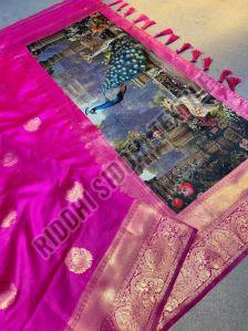 RST-007 Ladies Bigger Rich 3D Weaving Pallu Banarasi Katan Silk Saree