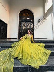 RST-004 Ladies Kediya Style Anarkali Shrug Suit Set