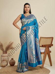 RST-021 Soft Kanjivaram Silk Saree with Pure Zari Woven Pallu