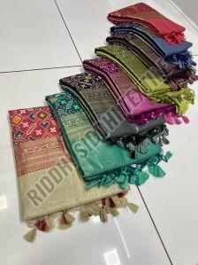 RST-029 Soft Tissue Silk Fusion Saree