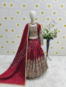 RST-039 Vichitra Embroidery Coading Sequence  Work  Lehenga Choli Set