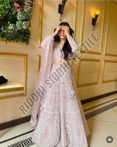 RST-041 Designer Resham Thread & Sequins Work Net Lehenga