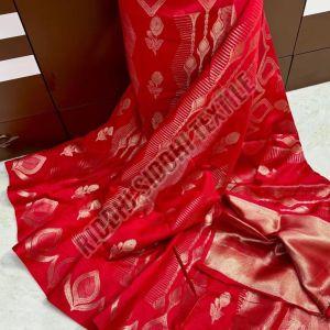 RST-042 Beautiful Zari Work Banarasi Silk Saree