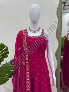 RST-003 Ladies Faux Georgette Anarkali Suit Set
