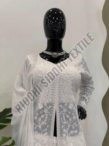 RST-006 Ladies Designer Faux Georgette Palazzo Suit Set
