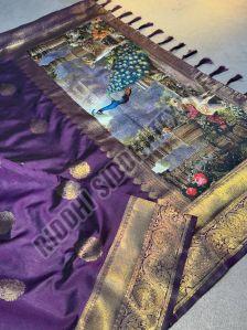 RST-007 Ladies Bigger Rich 3D Weaving Pallu Banarasi Katan Silk Saree
