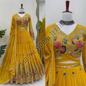RST-008 Ladies Faux Georgette Heavy Design Party Wear Lehenga