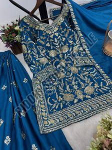 RST-012 Ladies Sequence Work Top-Lehenga &AMP; Dupatta Set